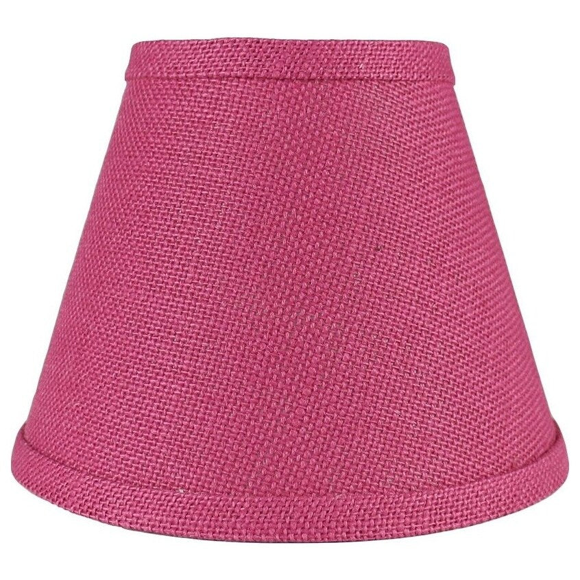 Hardback Faux Silk Conical Lamp Shade, 5 inch Top, 9 inch Bottom, 7 inch Slant