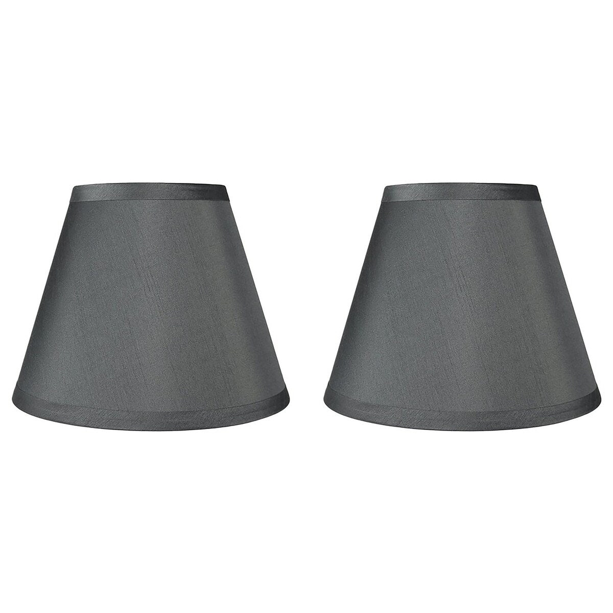 Hardback Faux Silk Conical Lamp Shade, 5 inch Top, 9 inch Bottom, 7 inch Slant