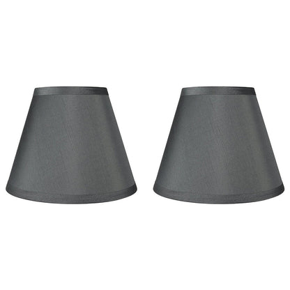 Hardback Faux Silk Conical Lamp Shade, 5 inch Top, 9 inch Bottom, 7 inch Slant