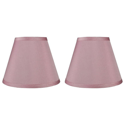 Hardback Faux Silk Conical Lamp Shade, 5 inch Top, 9 inch Bottom, 7 inch Slant