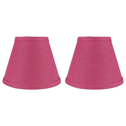 Hardback Faux Silk Conical Lamp Shade, 5 inch Top, 9 inch Bottom, 7 inch Slant
