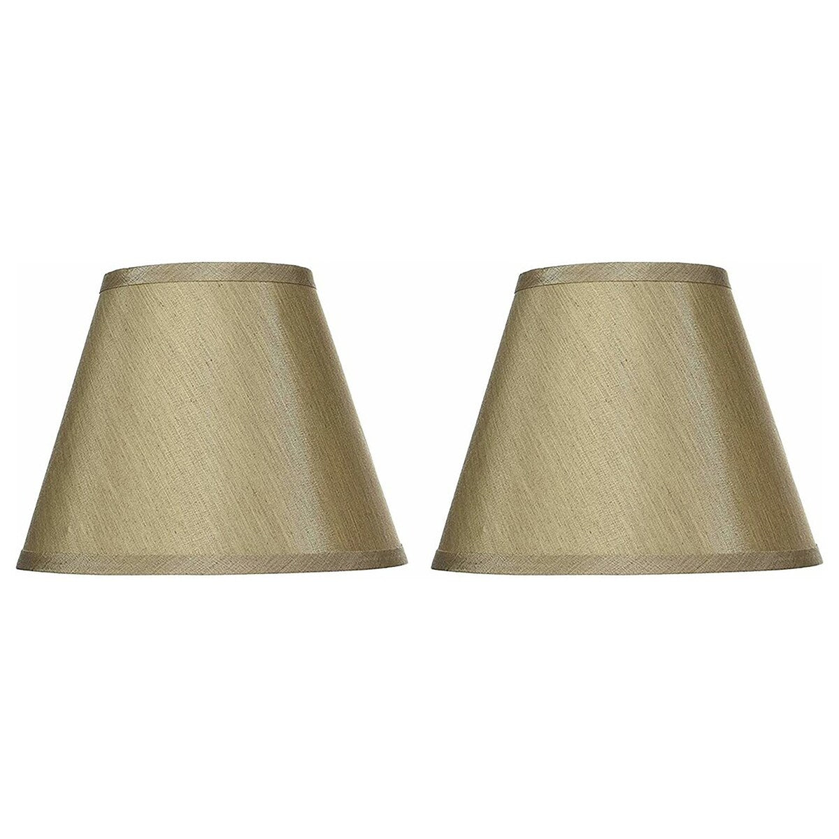 Hardback Faux Silk Conical Lamp Shade, 5 inch Top, 9 inch Bottom, 7 inch Slant