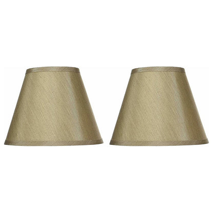 Hardback Faux Silk Conical Lamp Shade, 5 inch Top, 9 inch Bottom, 7 inch Slant