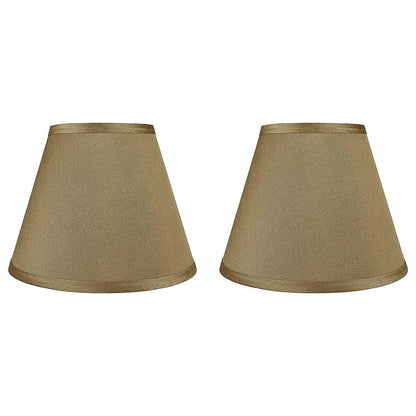 Hardback Faux Silk Conical Lamp Shade, 5 inch Top, 9 inch Bottom, 7 inch Slant