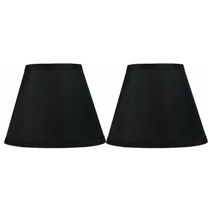 Hardback Faux Silk Conical Lamp Shade, 5 inch Top, 9 inch Bottom, 7 inch Slant