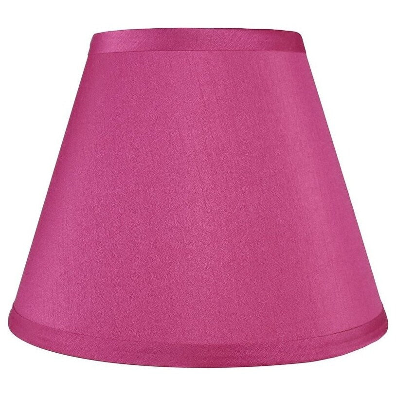 Hardback Faux Silk Conical Lamp Shade, 5 inch Top, 9 inch Bottom, 7 inch Slant