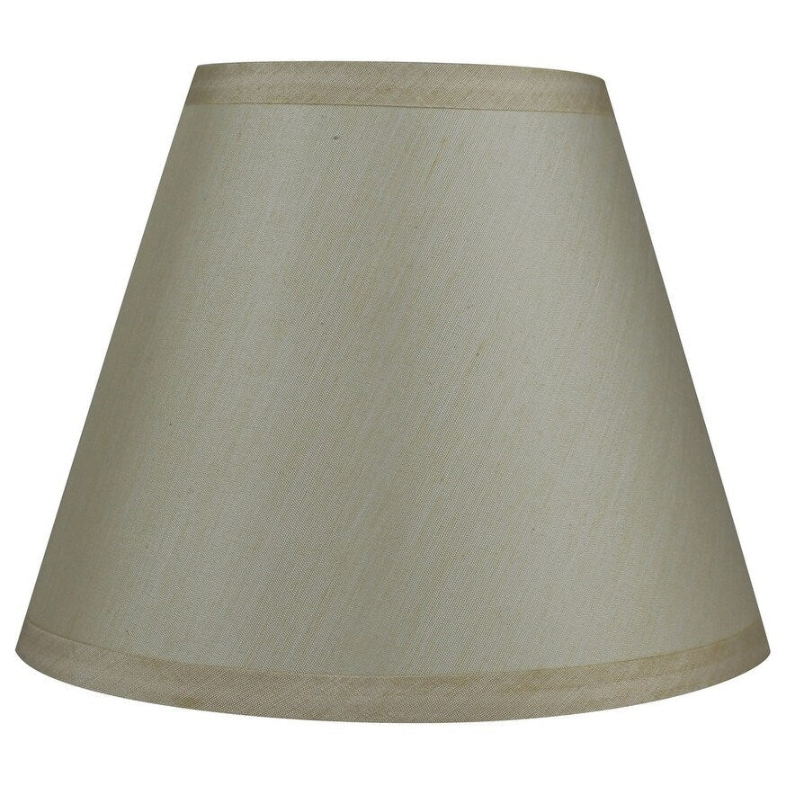 Hardback Faux Silk Conical Lamp Shade, 5 inch Top, 9 inch Bottom, 7 inch Slant