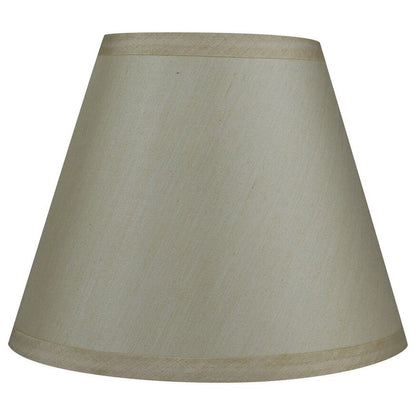 Hardback Faux Silk Conical Lamp Shade, 5 inch Top, 9 inch Bottom, 7 inch Slant