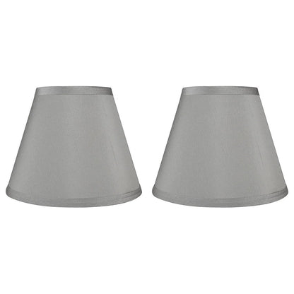 Hardback Faux Silk Conical Lamp Shade, 5 inch Top, 9 inch Bottom, 7 inch Slant