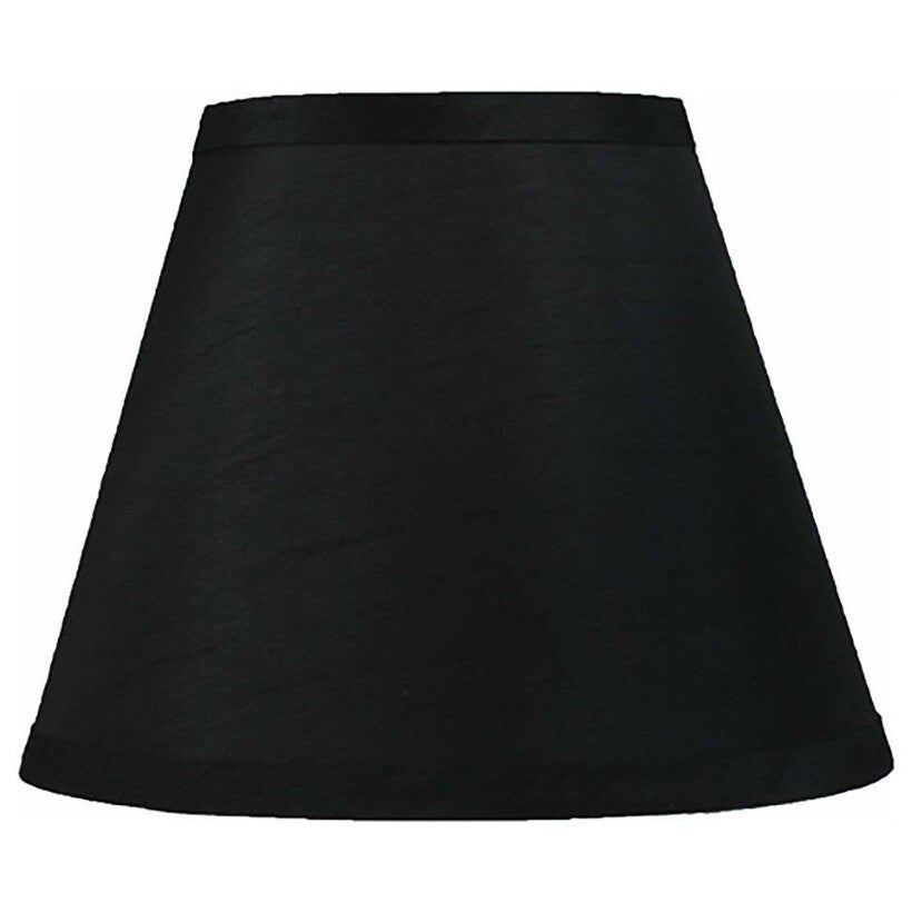 Hardback Faux Silk Conical Lamp Shade, 5 inch Top, 9 inch Bottom, 7 inch Slant