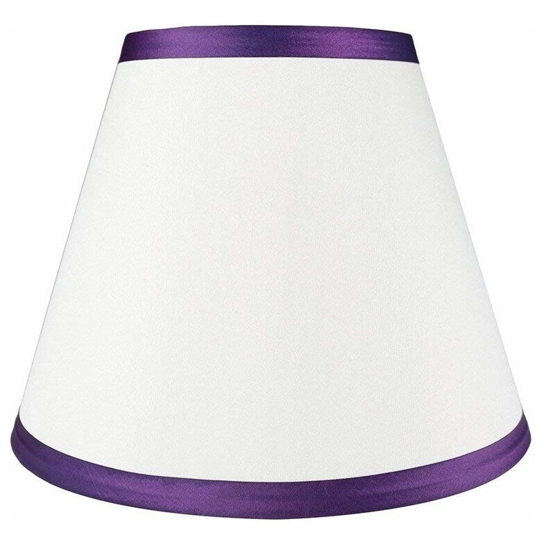Hardback Faux Silk Conical Lamp Shade, 5 inch Top, 9 inch Bottom, 7 inch Slant