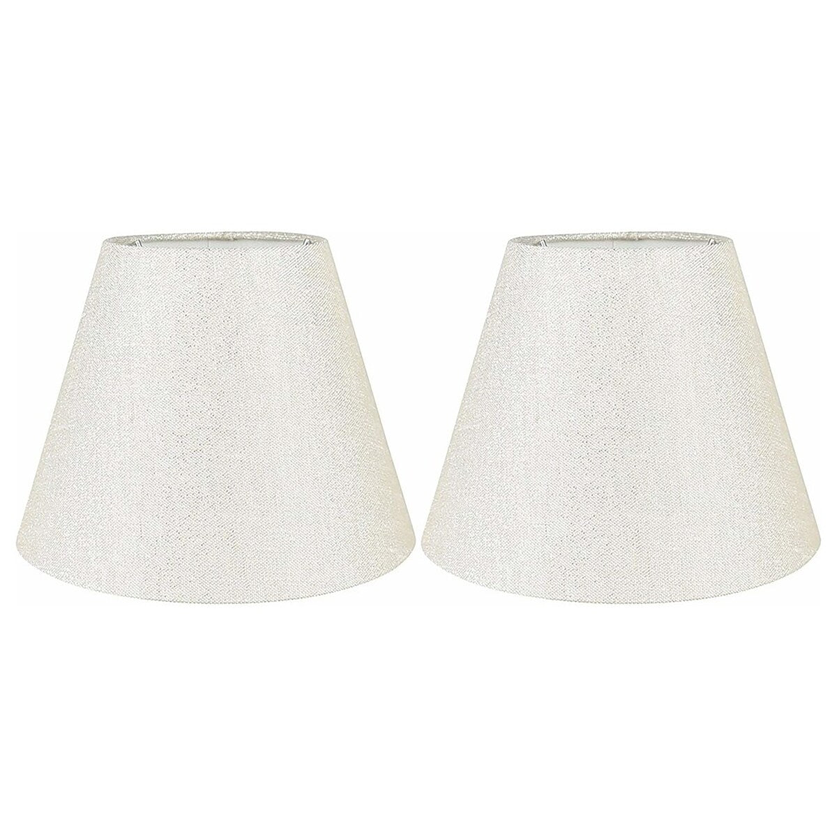 Hardback Faux Silk Conical Lamp Shade, 5 inch Top, 9 inch Bottom, 7 inch Slant