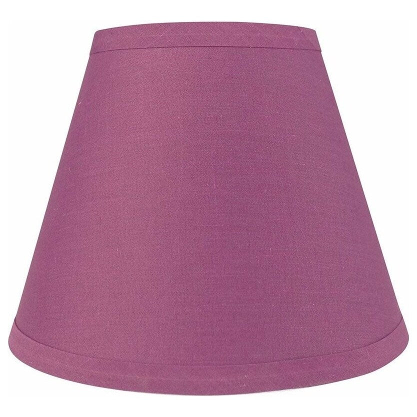 Hardback Faux Silk Conical Lamp Shade, 5 inch Top, 9 inch Bottom, 7 inch Slant