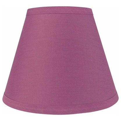Hardback Faux Silk Conical Lamp Shade, 5 inch Top, 9 inch Bottom, 7 inch Slant
