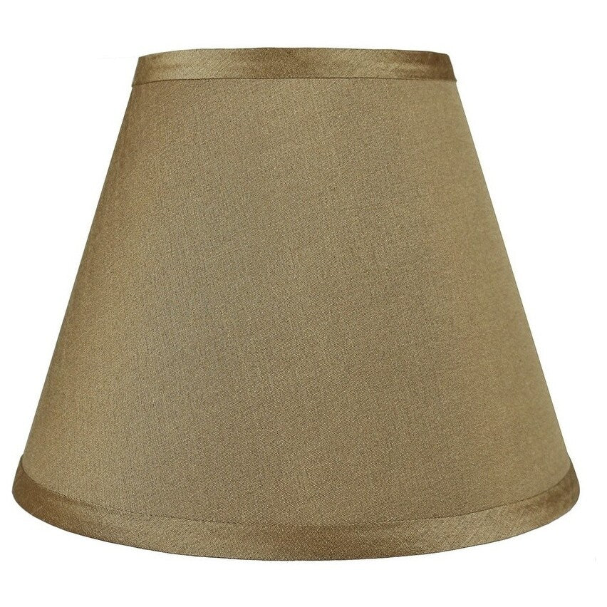 Hardback Faux Silk Conical Lamp Shade, 5 inch Top, 9 inch Bottom, 7 inch Slant