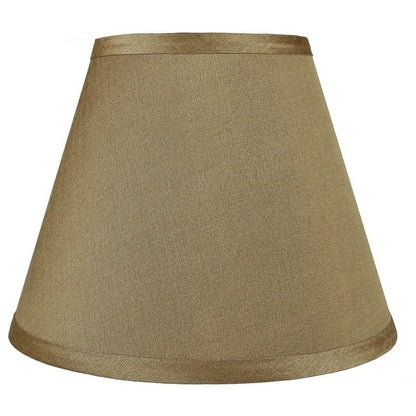 Hardback Faux Silk Conical Lamp Shade, 5 inch Top, 9 inch Bottom, 7 inch Slant