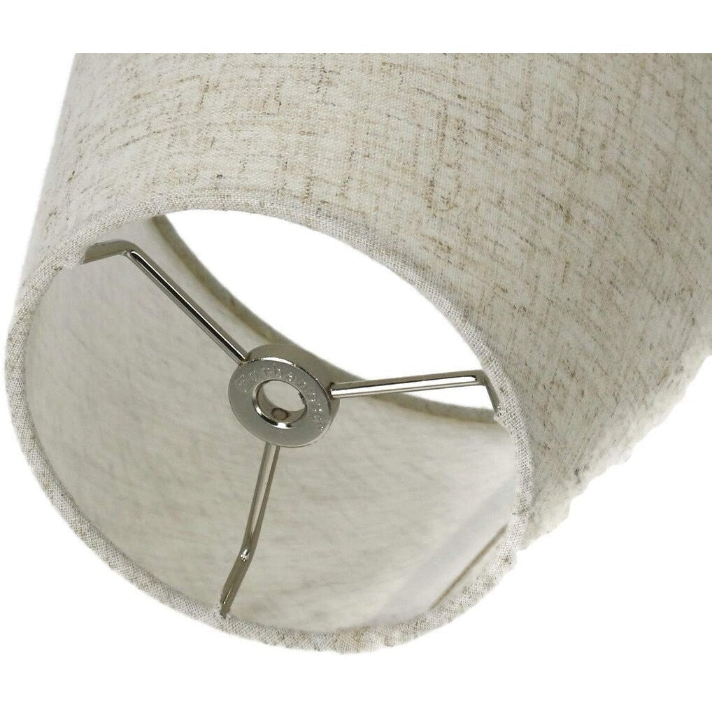 Hardback Faux Silk Conical Lamp Shade, 5 inch Top, 9 inch Bottom, 7 inch Slant