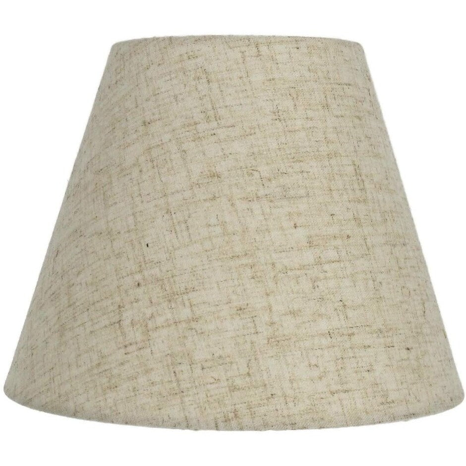 Hardback Faux Silk Conical Lamp Shade, 5 inch Top, 9 inch Bottom, 7 inch Slant