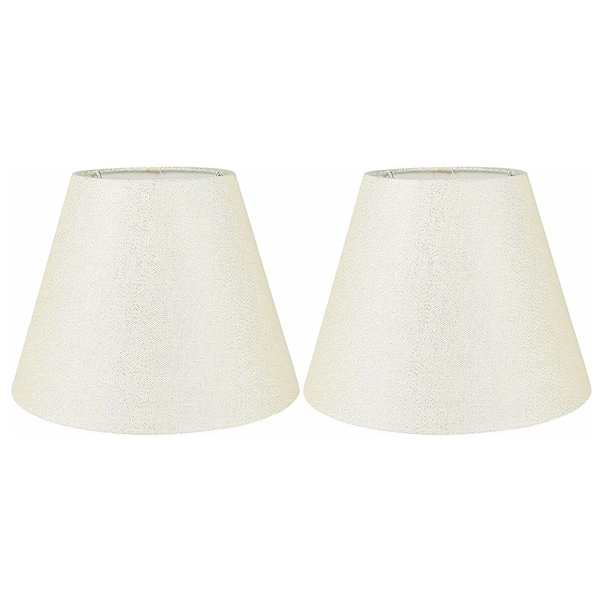 Hardback Faux Silk Conical Lamp Shade, 5 inch Top, 9 inch Bottom, 7 inch Slant