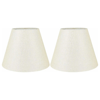 Hardback Faux Silk Conical Lamp Shade, 5 inch Top, 9 inch Bottom, 7 inch Slant