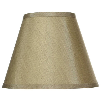 Hardback Faux Silk Conical Lamp Shade, 5 inch Top, 9 inch Bottom, 7 inch Slant