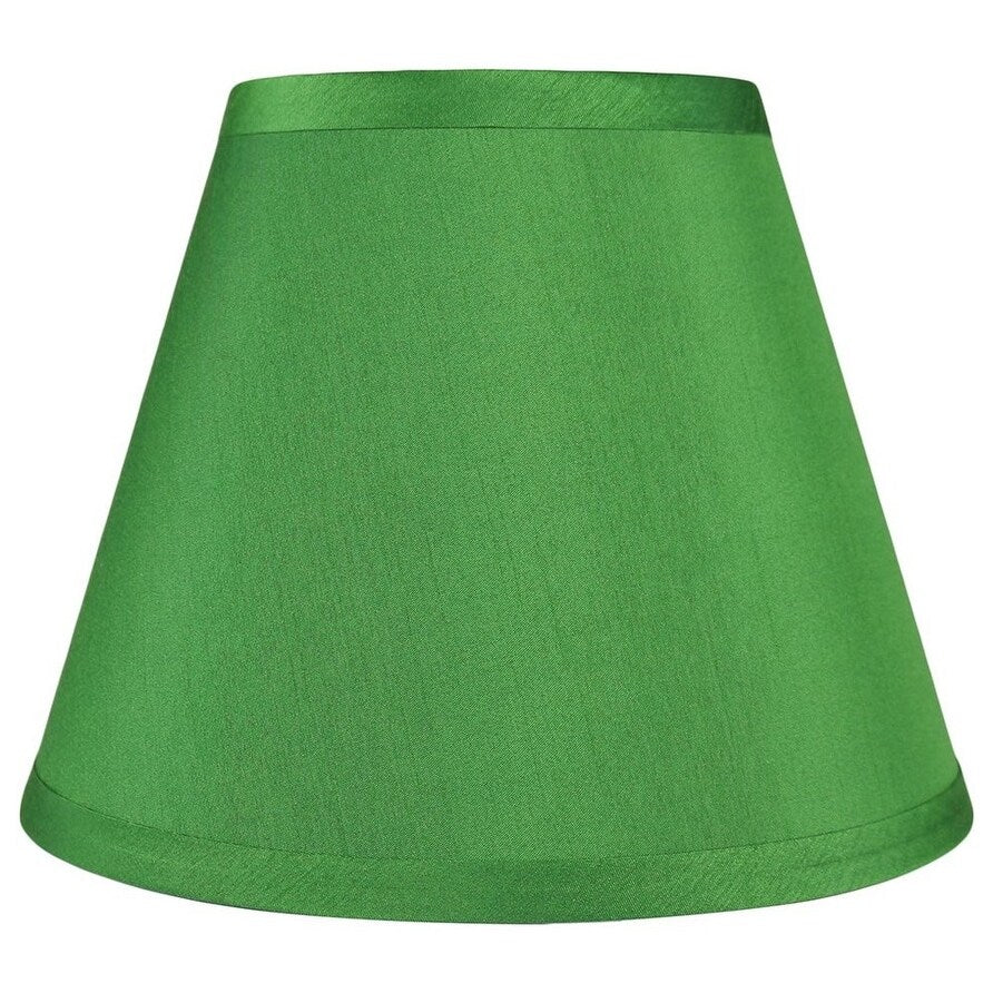 Hardback Faux Silk Conical Lamp Shade, 5 inch Top, 9 inch Bottom, 7 inch Slant