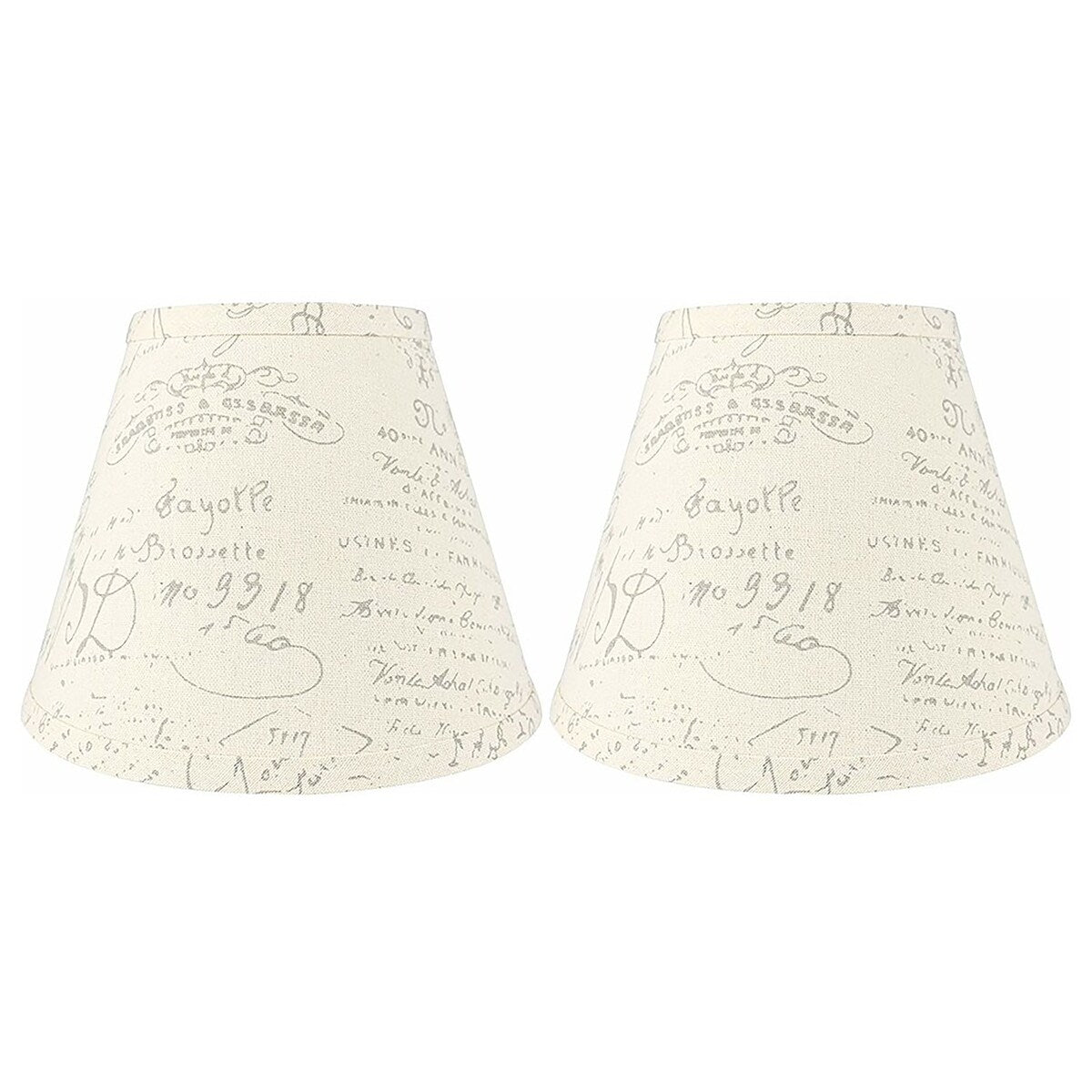 Hardback Faux Silk Conical Lamp Shade, 5 inch Top, 9 inch Bottom, 7 inch Slant