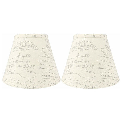 Hardback Faux Silk Conical Lamp Shade, 5 inch Top, 9 inch Bottom, 7 inch Slant