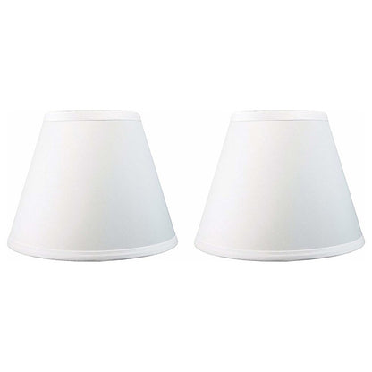 Hardback Faux Silk Conical Lamp Shade, 5 inch Top, 9 inch Bottom, 7 inch Slant