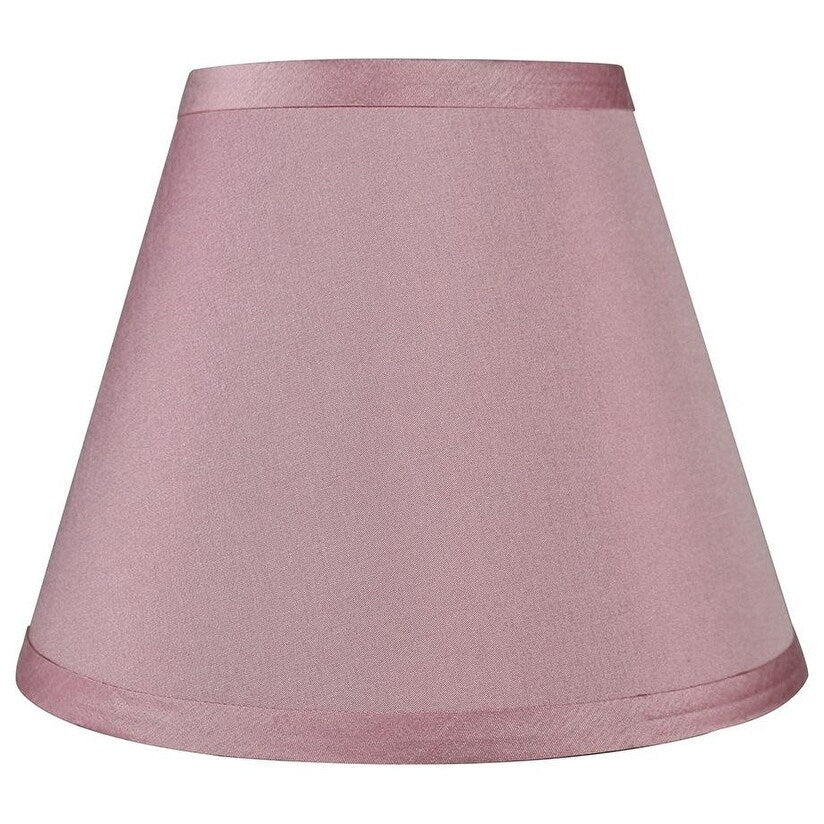 Hardback Faux Silk Conical Lamp Shade, 5 inch Top, 9 inch Bottom, 7 inch Slant