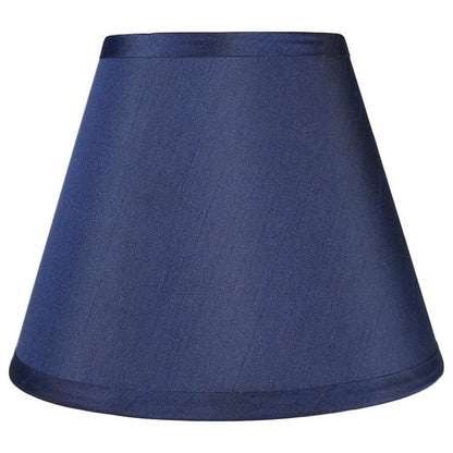 Hardback Faux Silk Conical Lamp Shade, 5 inch Top, 9 inch Bottom, 7 inch Slant