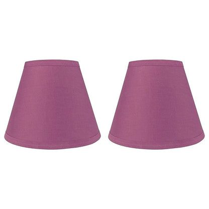 Hardback Faux Silk Conical Lamp Shade, 5 inch Top, 9 inch Bottom, 7 inch Slant