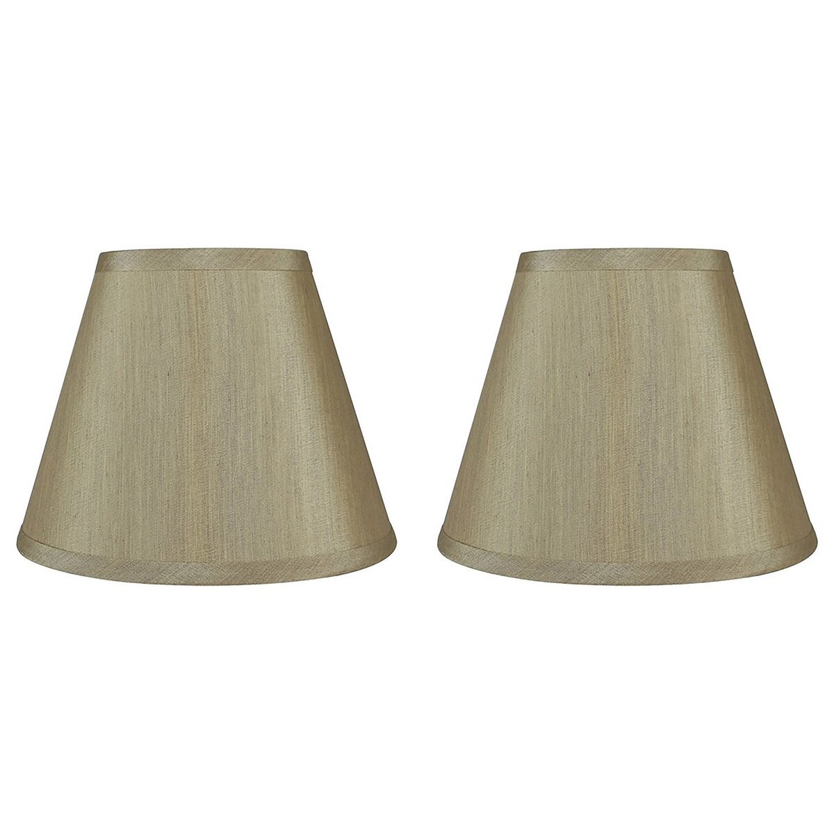 Hardback Faux Silk Conical Lamp Shade, 5 inch Top, 9 inch Bottom, 7 inch Slant