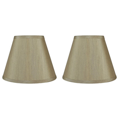 Hardback Faux Silk Conical Lamp Shade, 5 inch Top, 9 inch Bottom, 7 inch Slant