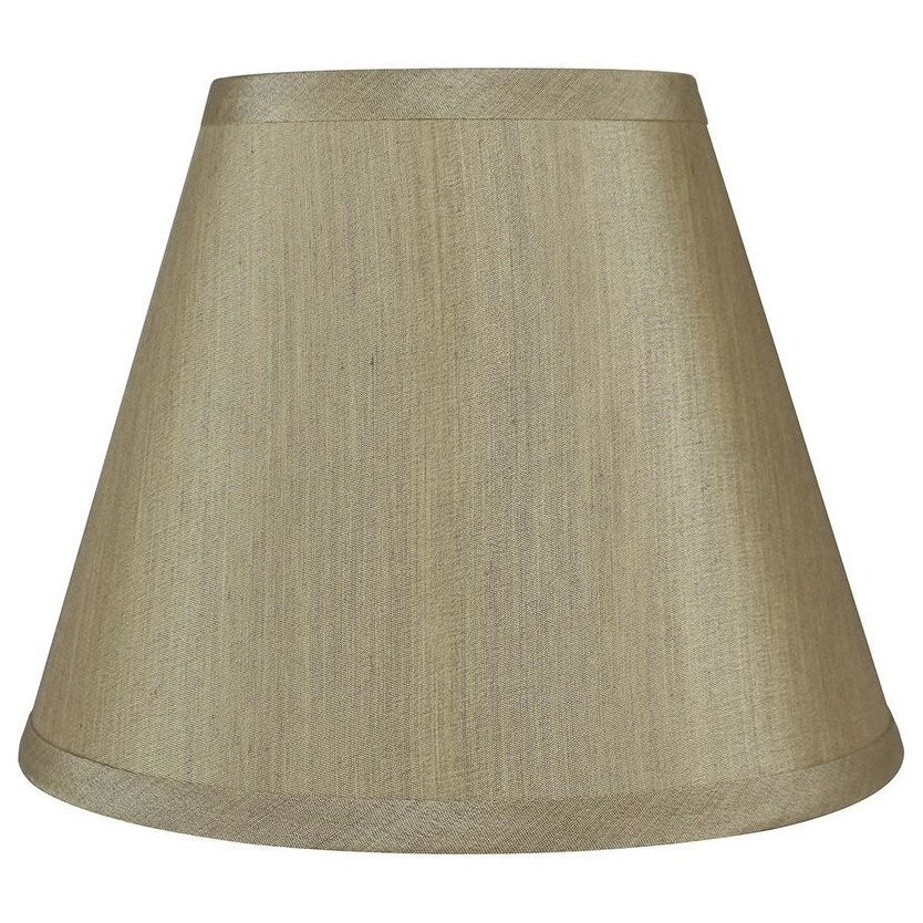 Hardback Faux Silk Conical Lamp Shade, 5 inch Top, 9 inch Bottom, 7 inch Slant