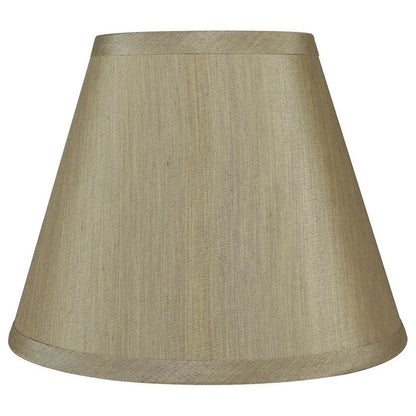 Hardback Faux Silk Conical Lamp Shade, 5 inch Top, 9 inch Bottom, 7 inch Slant