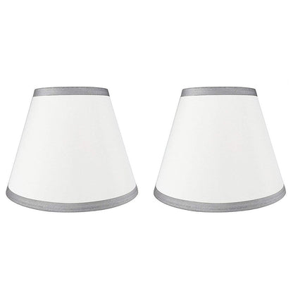 Hardback Faux Silk Conical Lamp Shade, 5 inch Top, 9 inch Bottom, 7 inch Slant