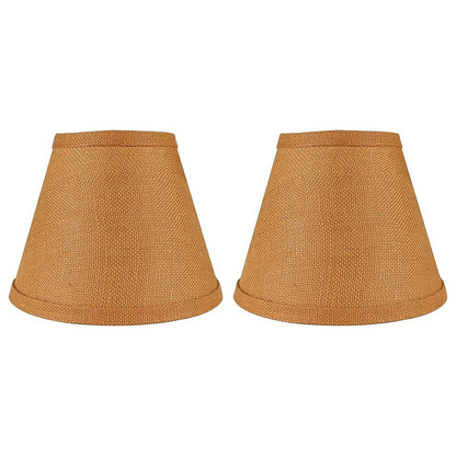 Hardback Faux Silk Conical Lamp Shade, 5 inch Top, 9 inch Bottom, 7 inch Slant