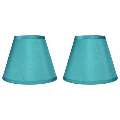 Hardback Faux Silk Conical Lamp Shade, 5 inch Top, 9 inch Bottom, 7 inch Slant