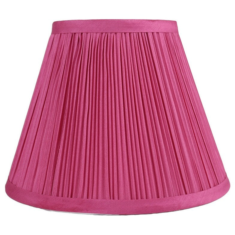 Hardback Faux Silk Conical Lamp Shade, 5 inch Top, 9 inch Bottom, 7 inch Slant