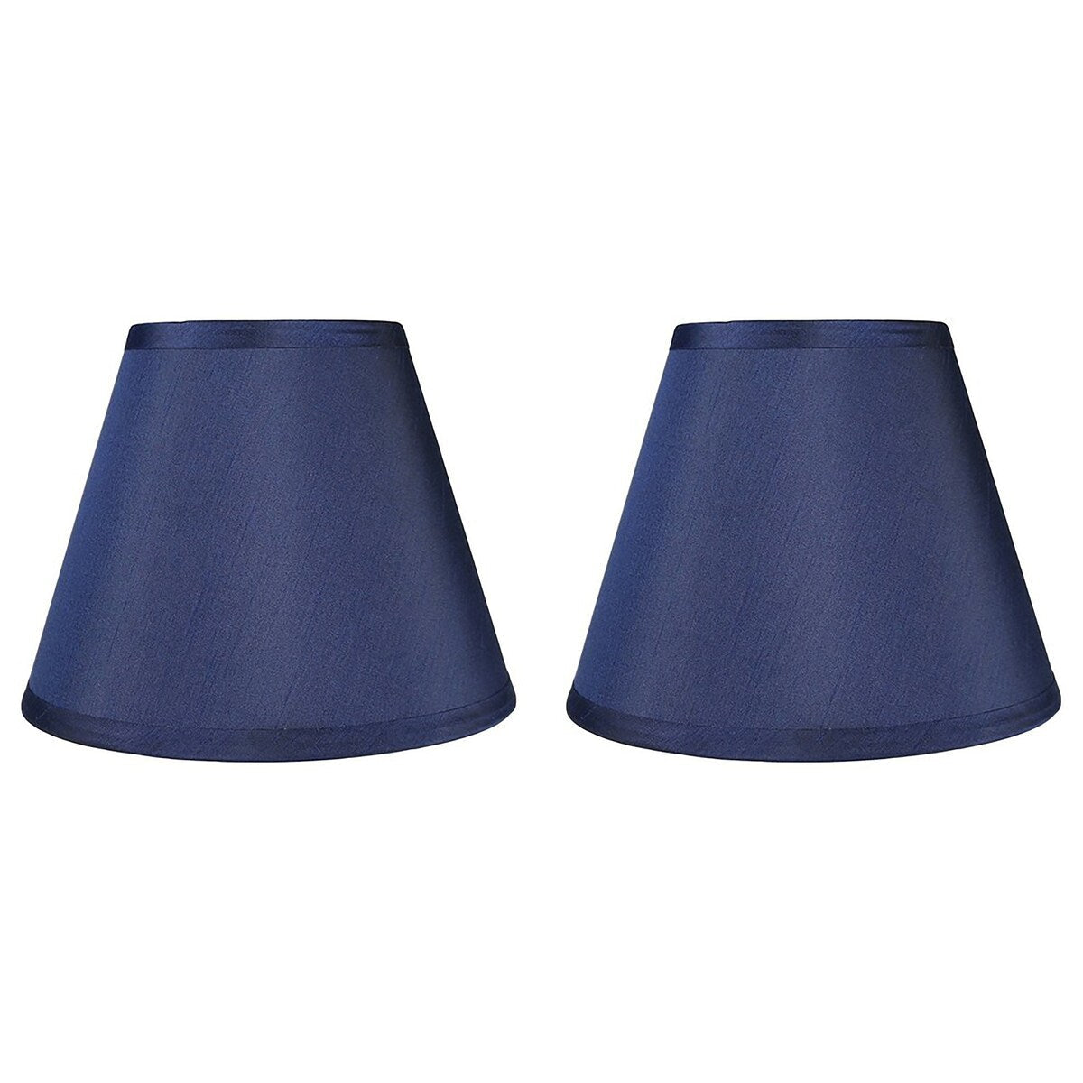 Hardback Faux Silk Conical Lamp Shade, 5 inch Top, 9 inch Bottom, 7 inch Slant