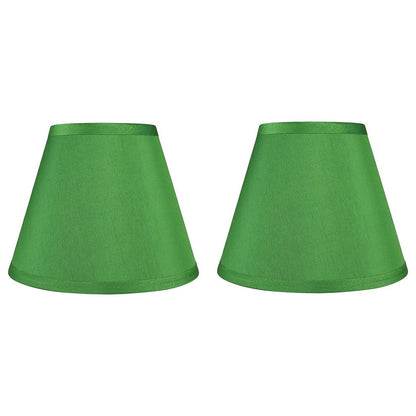 Hardback Faux Silk Conical Lamp Shade, 5 inch Top, 9 inch Bottom, 7 inch Slant