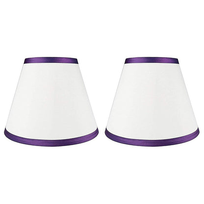 Hardback Faux Silk Conical Lamp Shade, 5 inch Top, 9 inch Bottom, 7 inch Slant