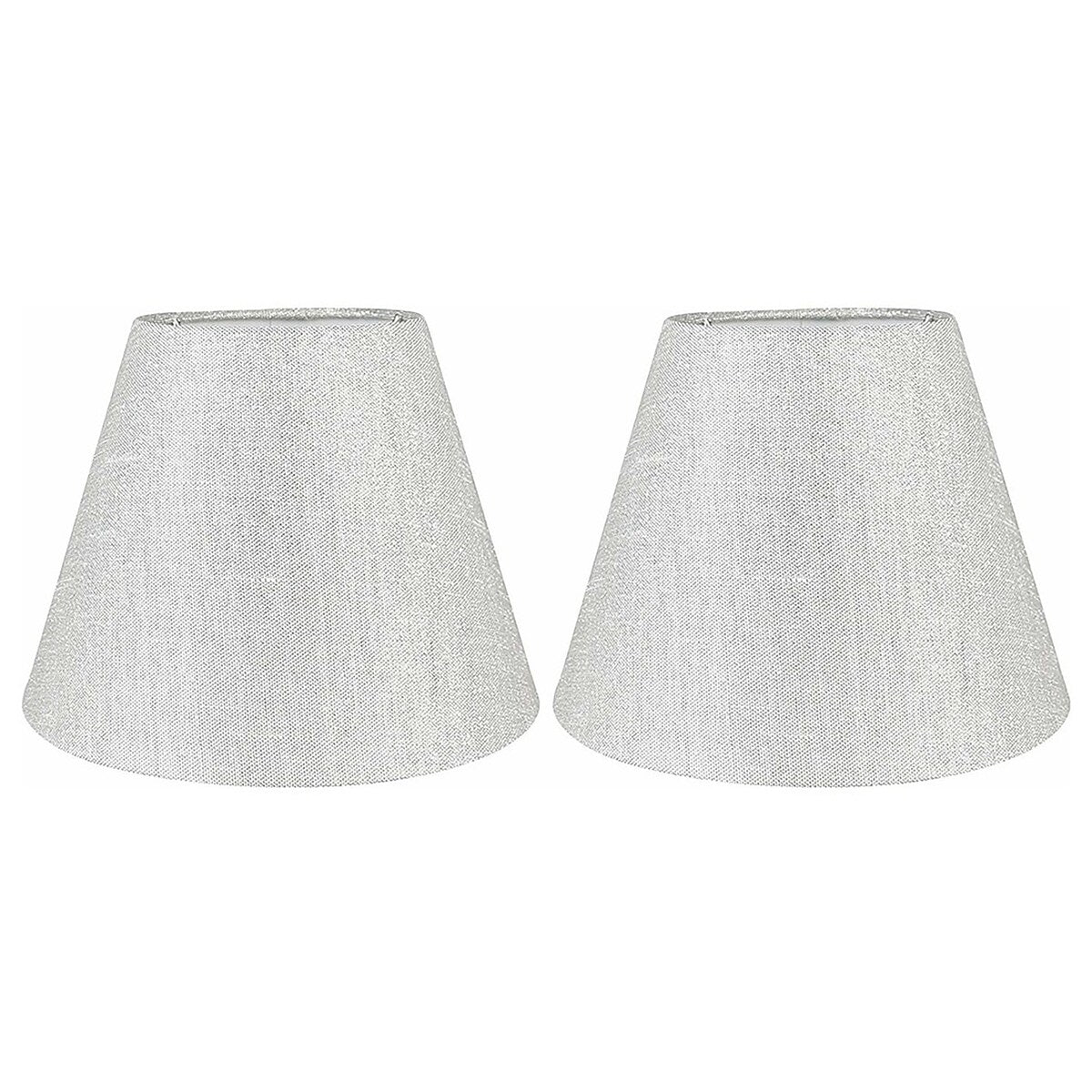 Hardback Faux Silk Conical Lamp Shade, 5 inch Top, 9 inch Bottom, 7 inch Slant