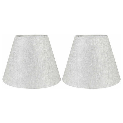 Hardback Faux Silk Conical Lamp Shade, 5 inch Top, 9 inch Bottom, 7 inch Slant