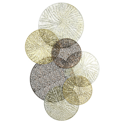 Harp & Finial Sahara Multicolored Metal Wall Art