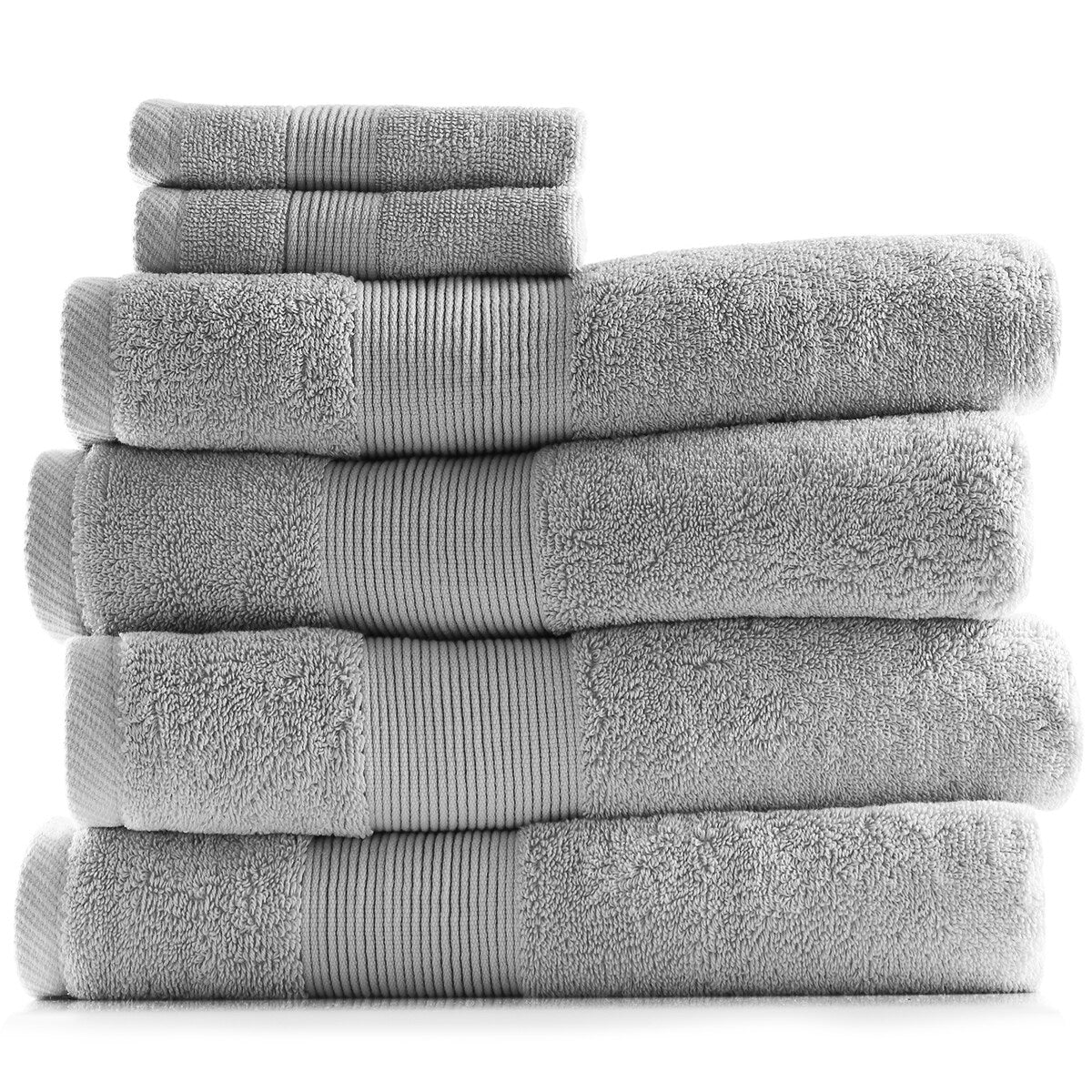 Hearth & Harbor 100 Percent Cotton Ultra Soft and Absorbent Bath Towel Set
