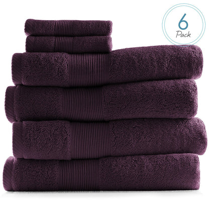 Hearth & Harbor 100 Percent Cotton Ultra Soft and Absorbent Bath Towel Set