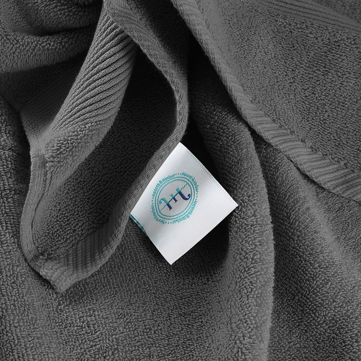 Hearth & Harbor 100 Percent Cotton Ultra Soft and Absorbent Bath Towel Set