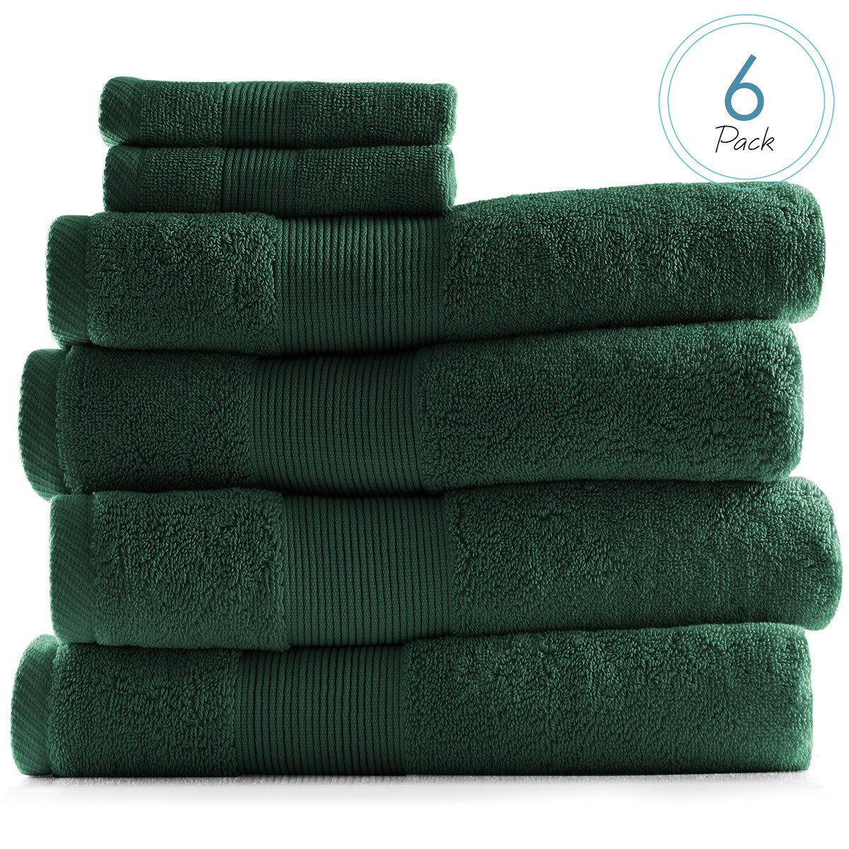 Hearth & Harbor 100 Percent Cotton Ultra Soft and Absorbent Bath Towel Set